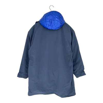 Embassy of Bricks and Logs khari rain coat, blue | unisex L