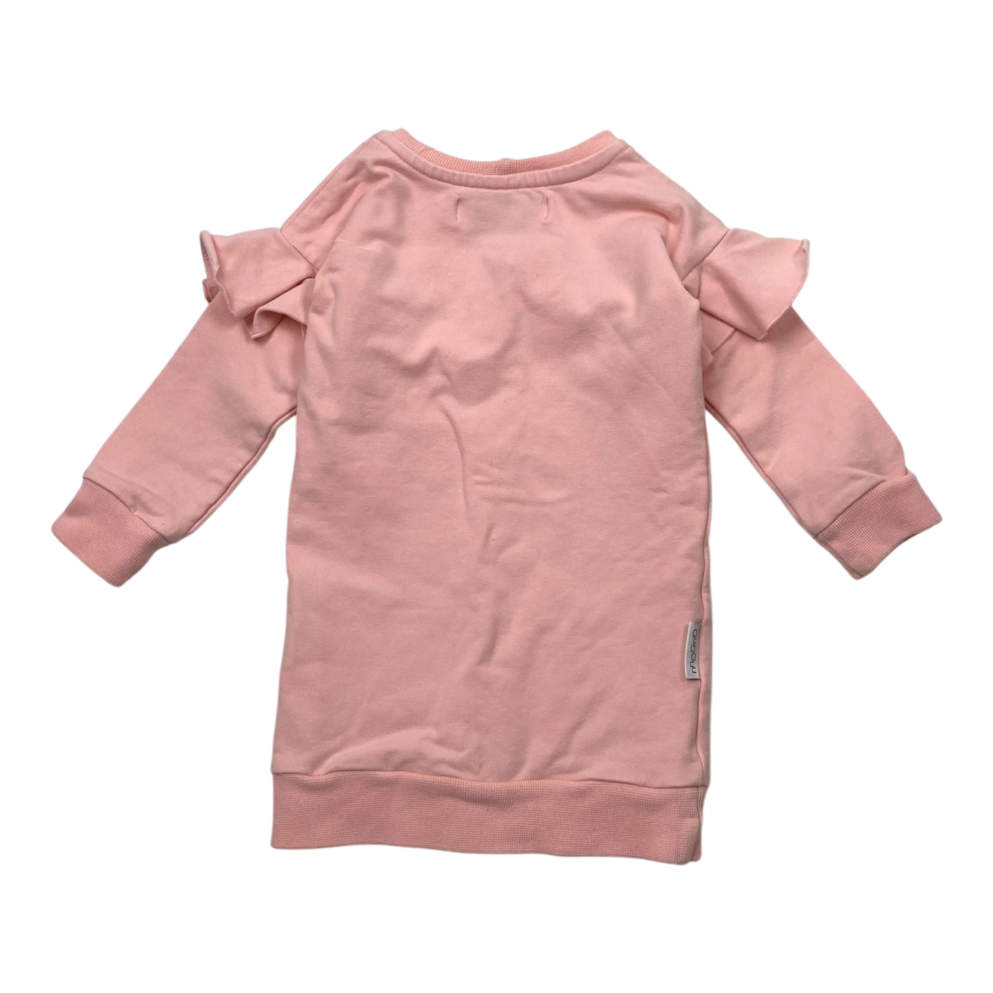 Gugguu frill sweat dress, pink | 80cm