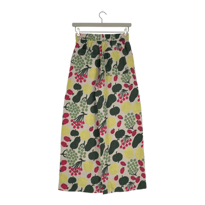 Marimekko -Leinenhose, blühende kleine Marktfrau m