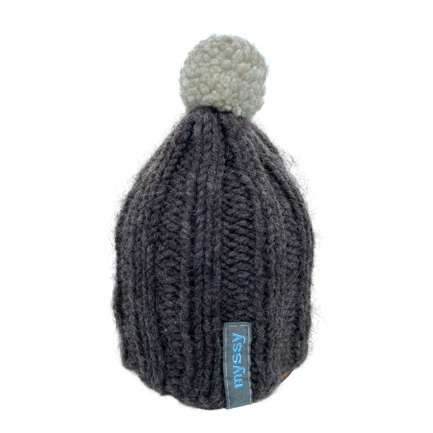 Myssyfarmi pom beanie, dark grey | onesize