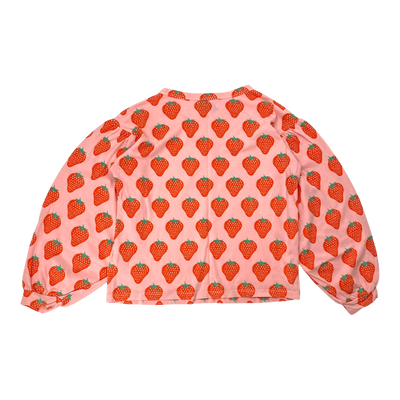 Bobo Choses puff shirt, strawberry | 134cm