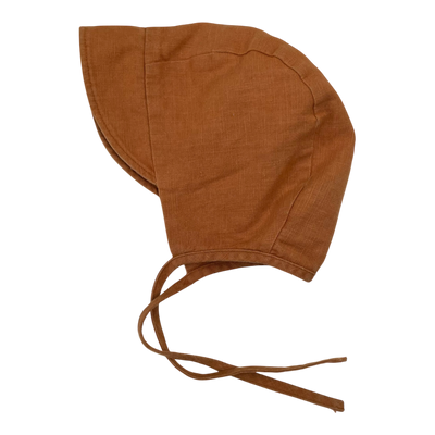 Kaiko linen bonnet, orange | 1,5-5 years
