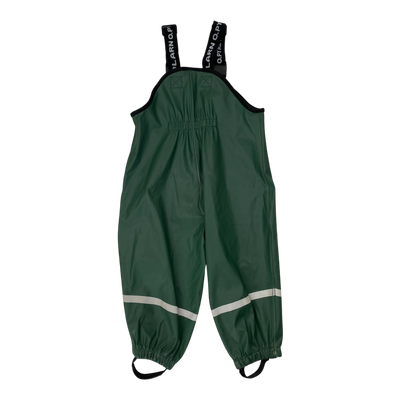 Polarn O. Pyret Rain Latzhose, dunkelgrün | 86/92 cm