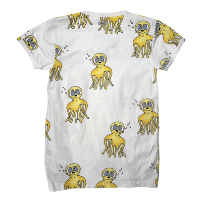 Blaa t-shirt, octopus | 122/128cm