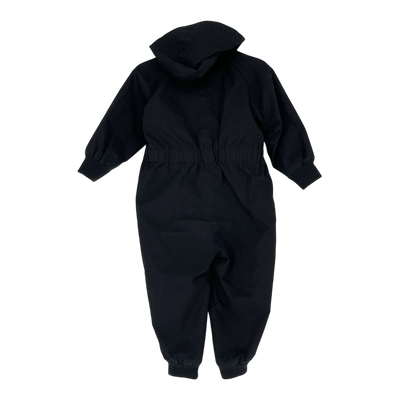 Mini Rodini pico overall, black | 86cm