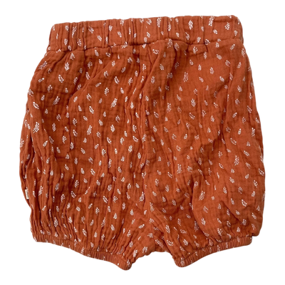 Kaiko puff shorts, vintage leaf | 98/104cm