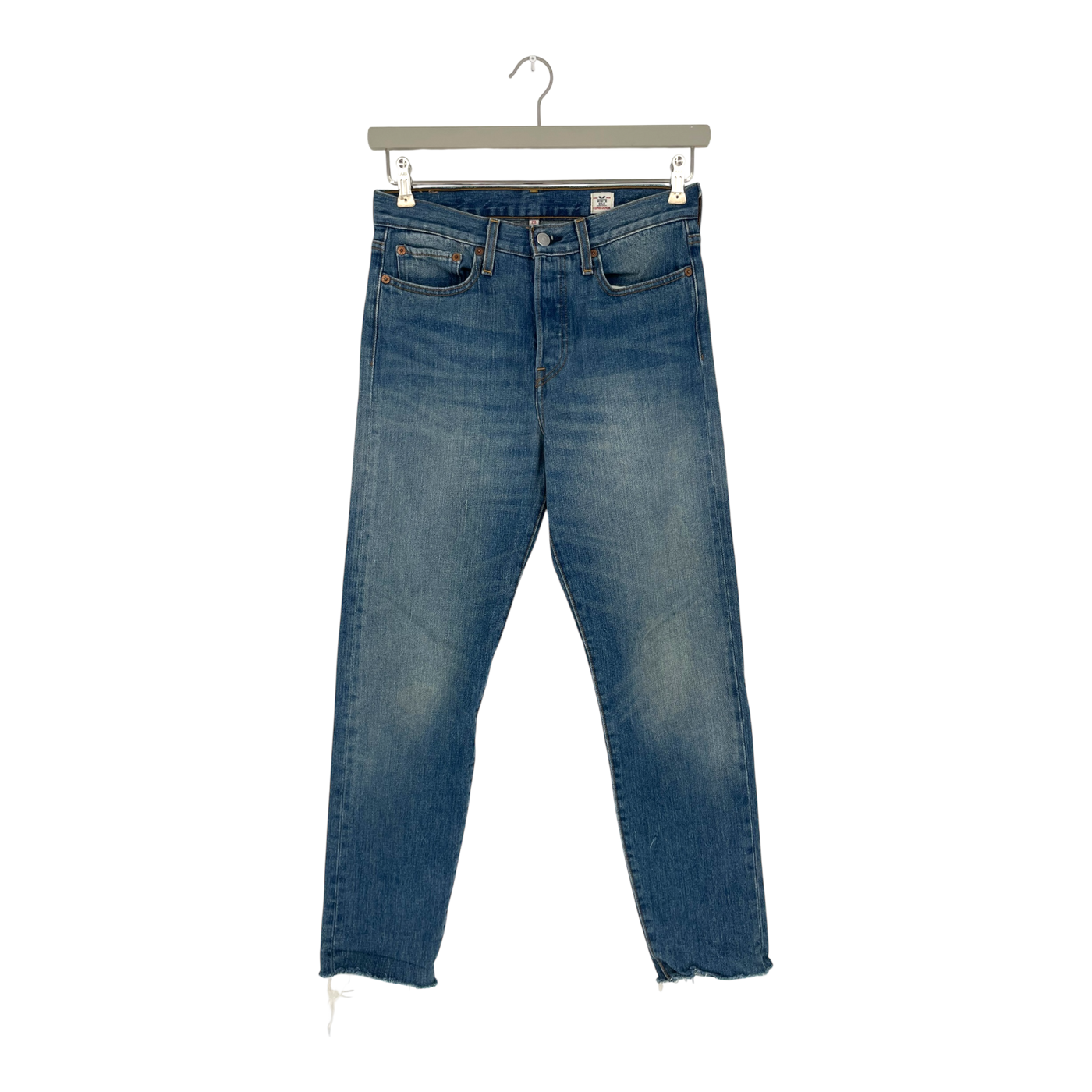 Levis weiße Eichenkegel Jeans, waschstärkem Denim | Frau 28