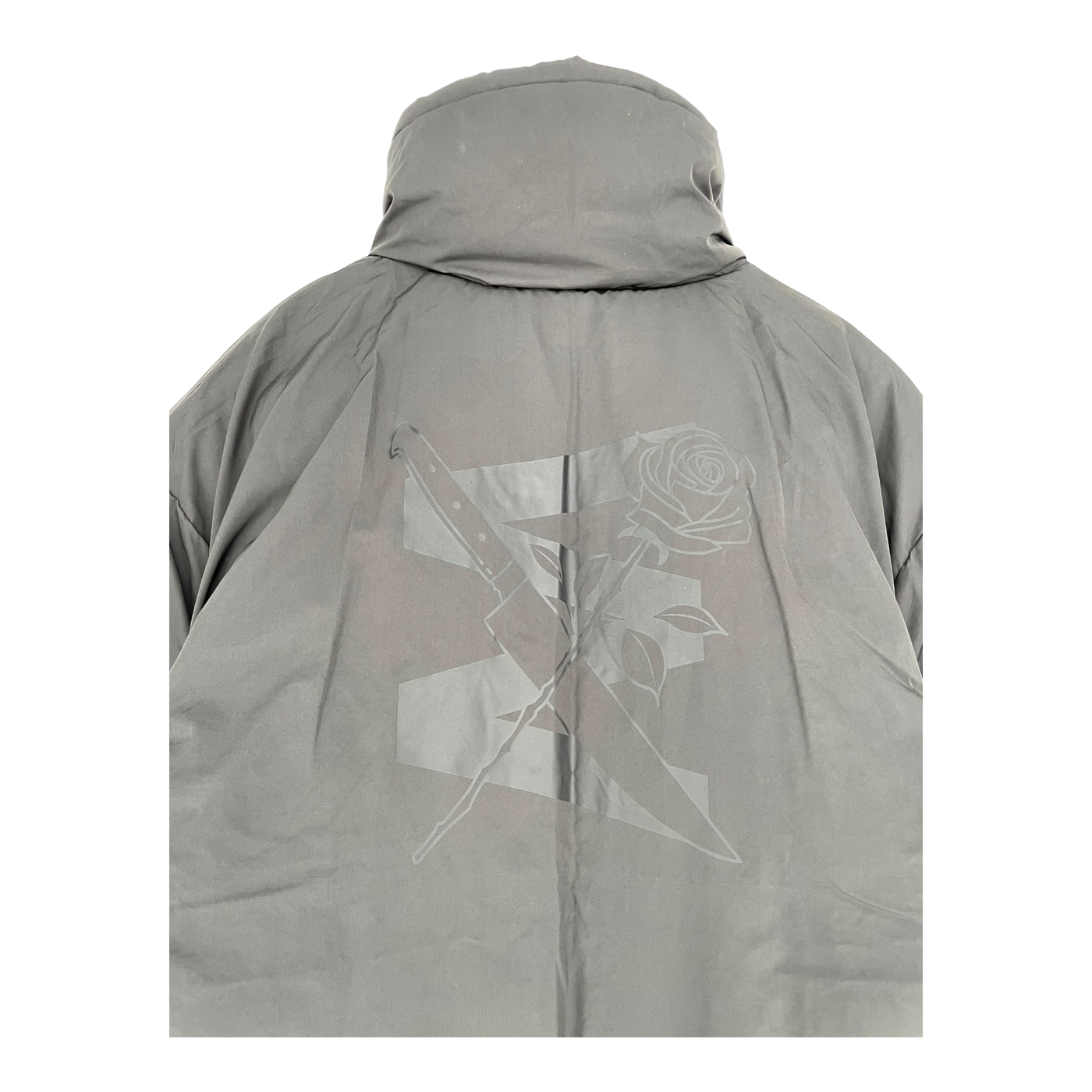 Embassy of Bricks and Logs reversible puffer jacket, beige/black | unisex S