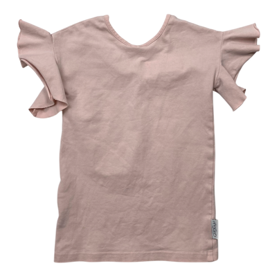 Gugguu frill t-shirt, pink | 104cm