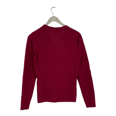 Alpa silent alpaca wool cardigan, wine | woman S