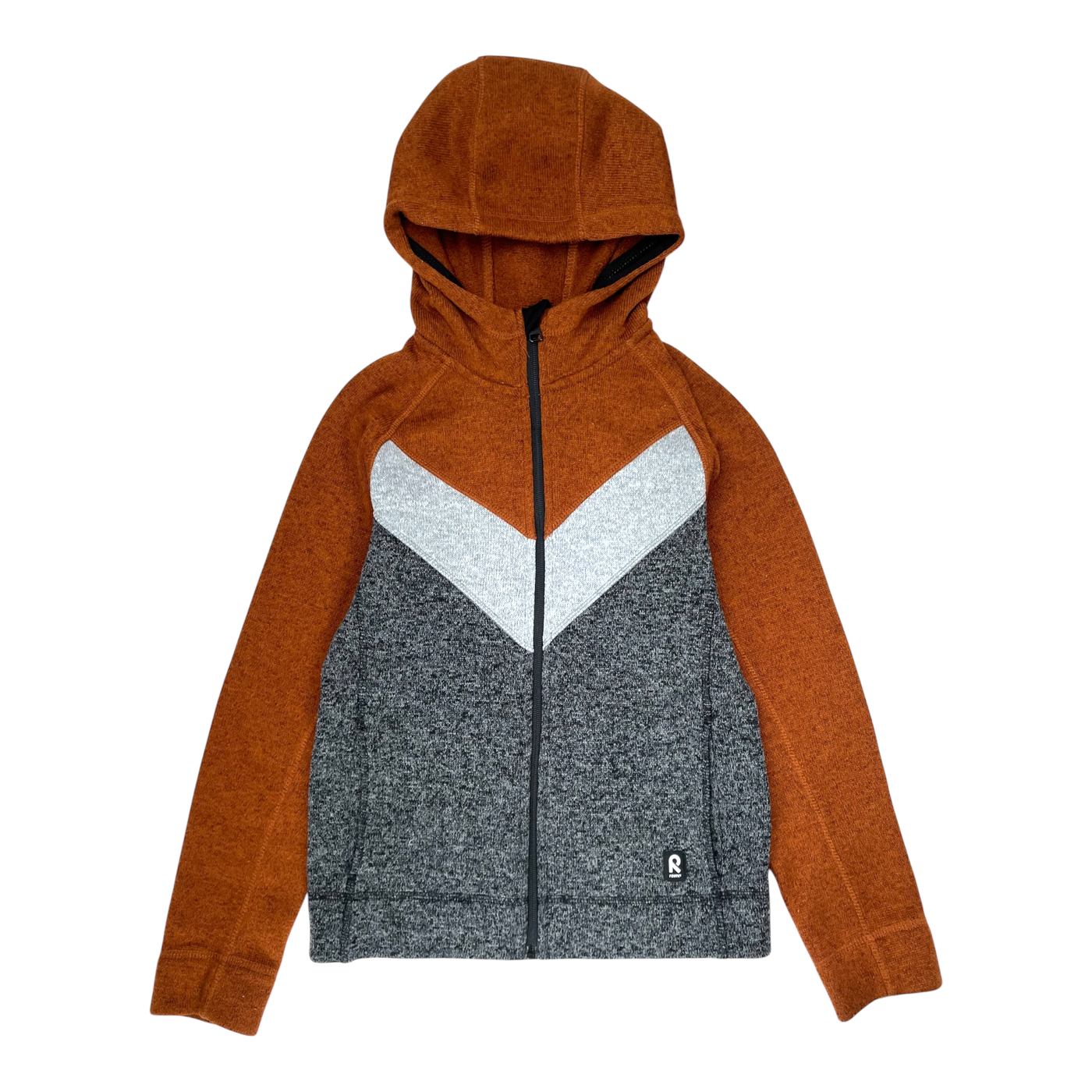 Reima neuvokas fleece jacket, grey/rust | 152cm