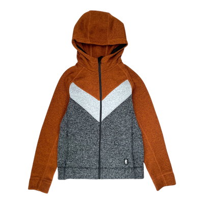 Reima neuvokas fleece jacket, grey/rust | 152cm