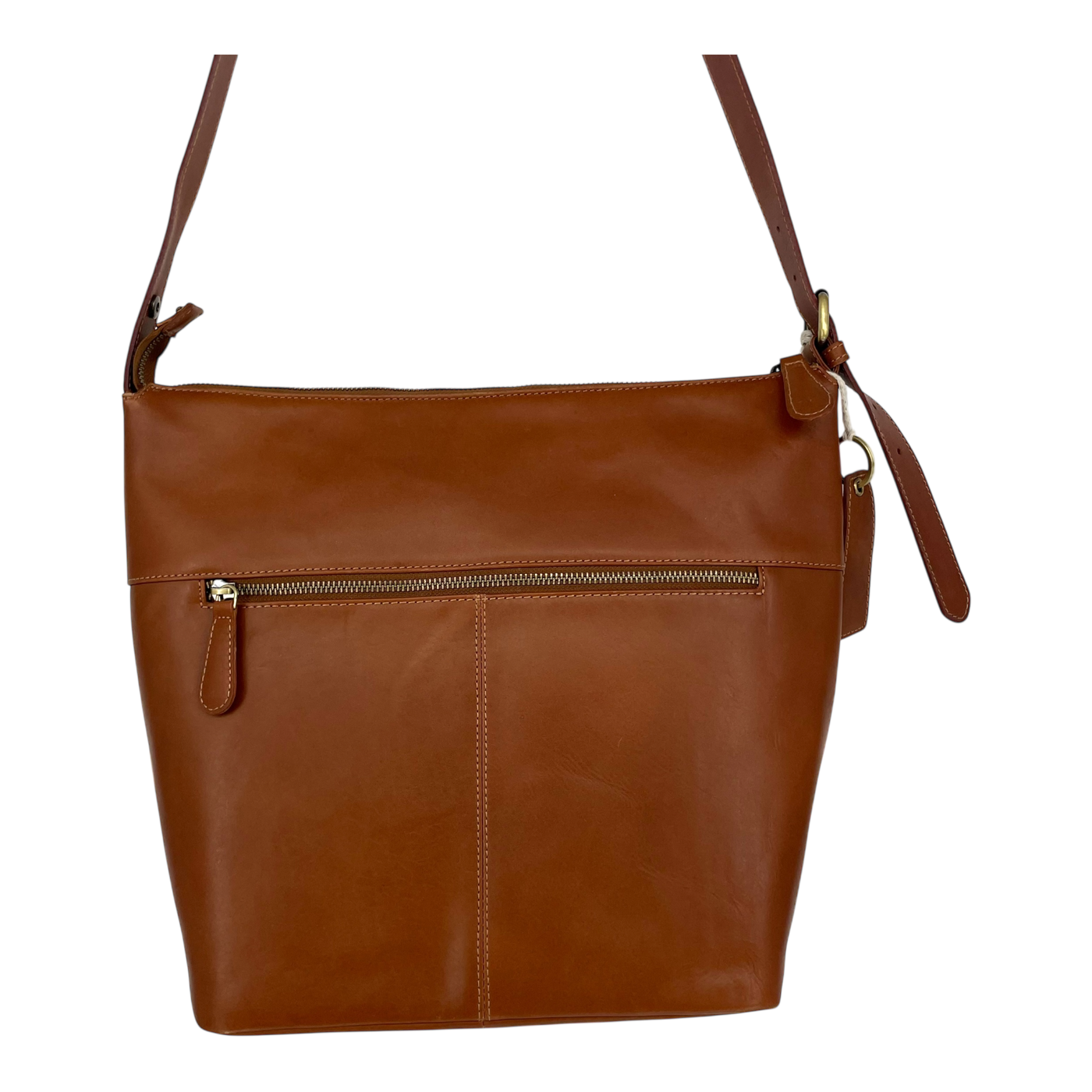 Holzrichter leather hobo bag, caramel