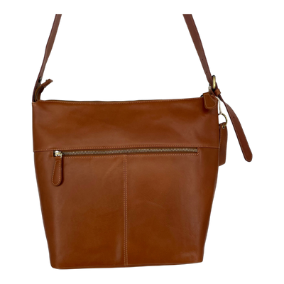 Holzrichter leather hobo bag, caramel