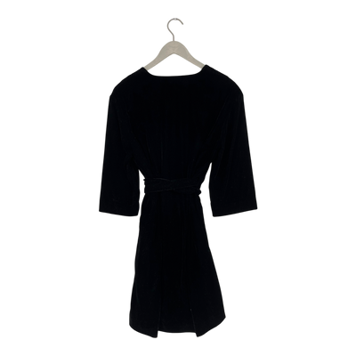 & Other Stories velvet wrap dress, black | woman 34