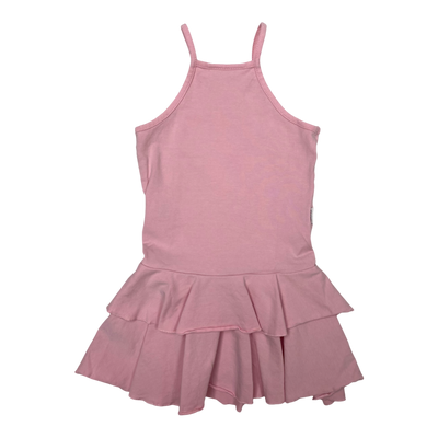 Gugguu spagetti frilla dress, pink | 92cm