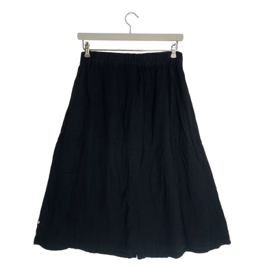 Kaiko muslin button skirt, black | woman L