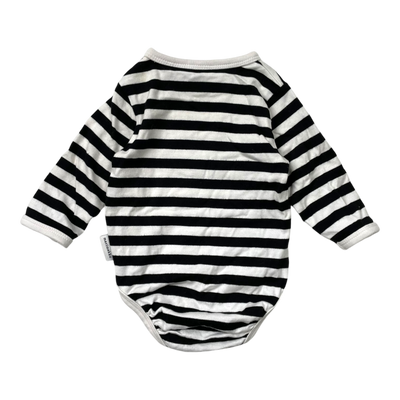 Marimekko stripe body, black and white | 62cm