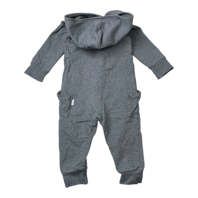 Gugguu sweat jumpsuit, dark grey | 80cm