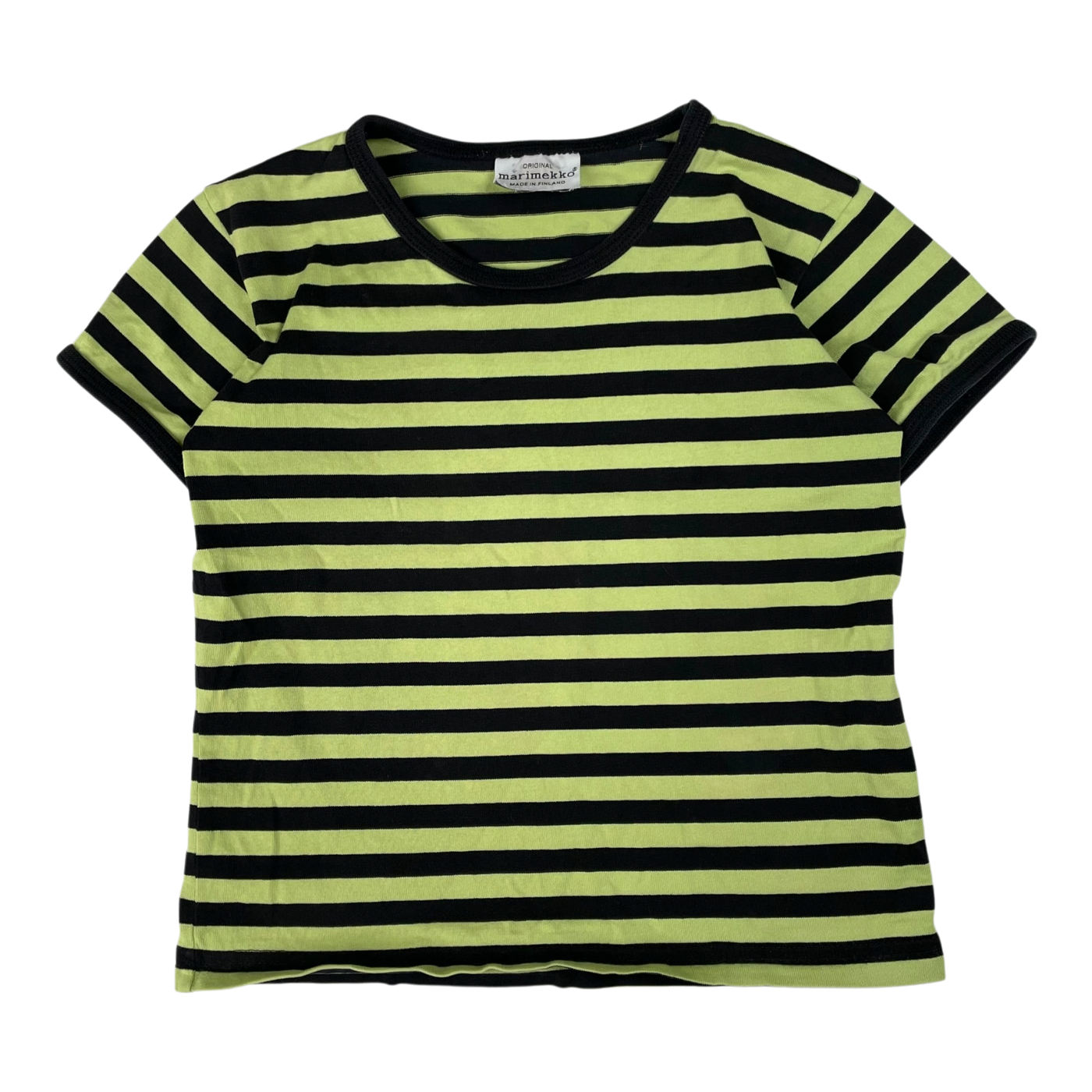 Marimekko stripe t-shirt, pear | 92/98cm