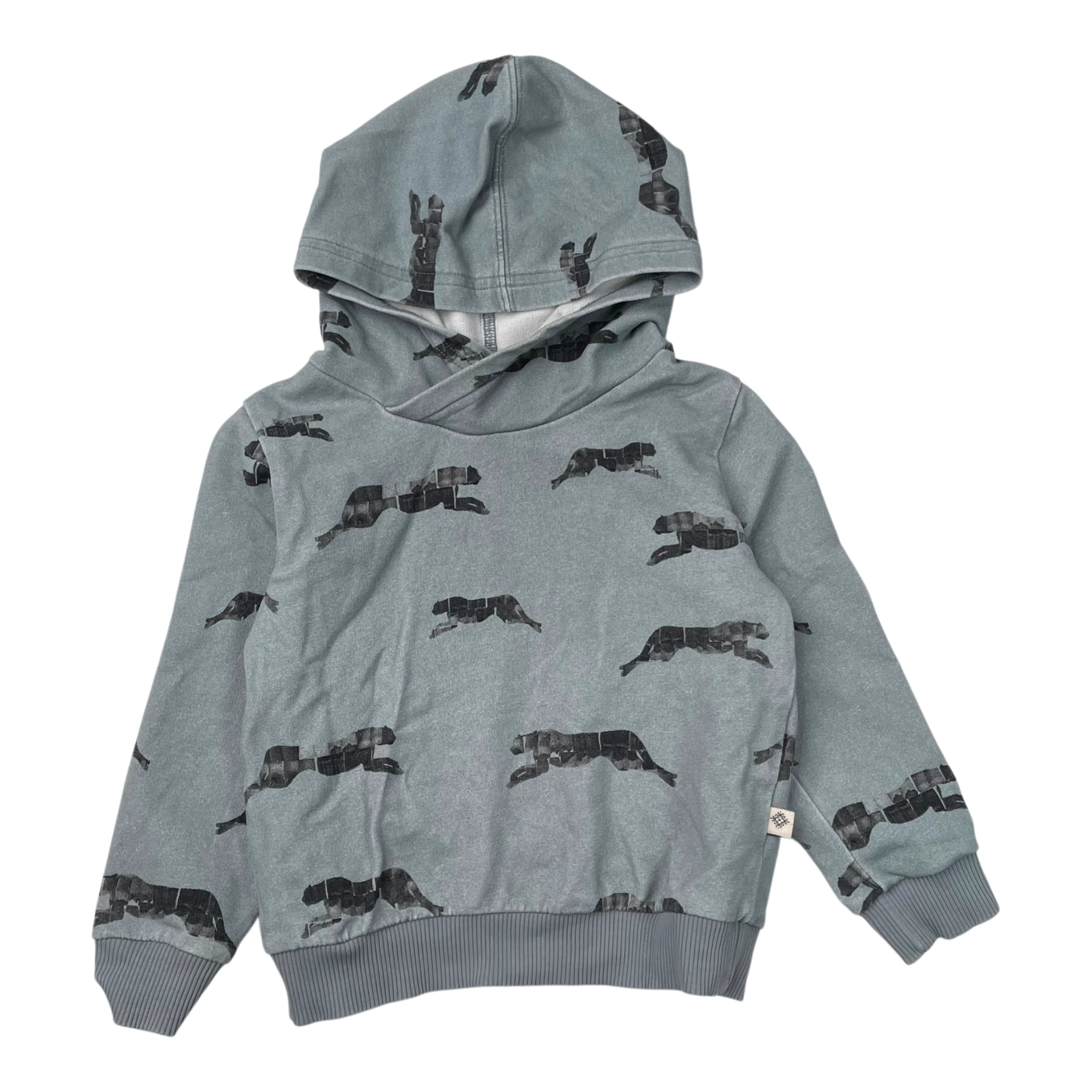 Kaiko hoodie, panther | 74/80cm