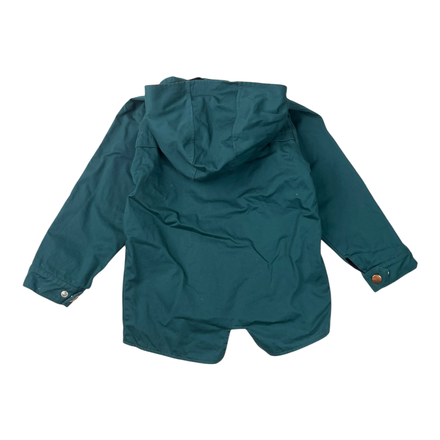 Aarre hooded parka, teal | 110/116cm