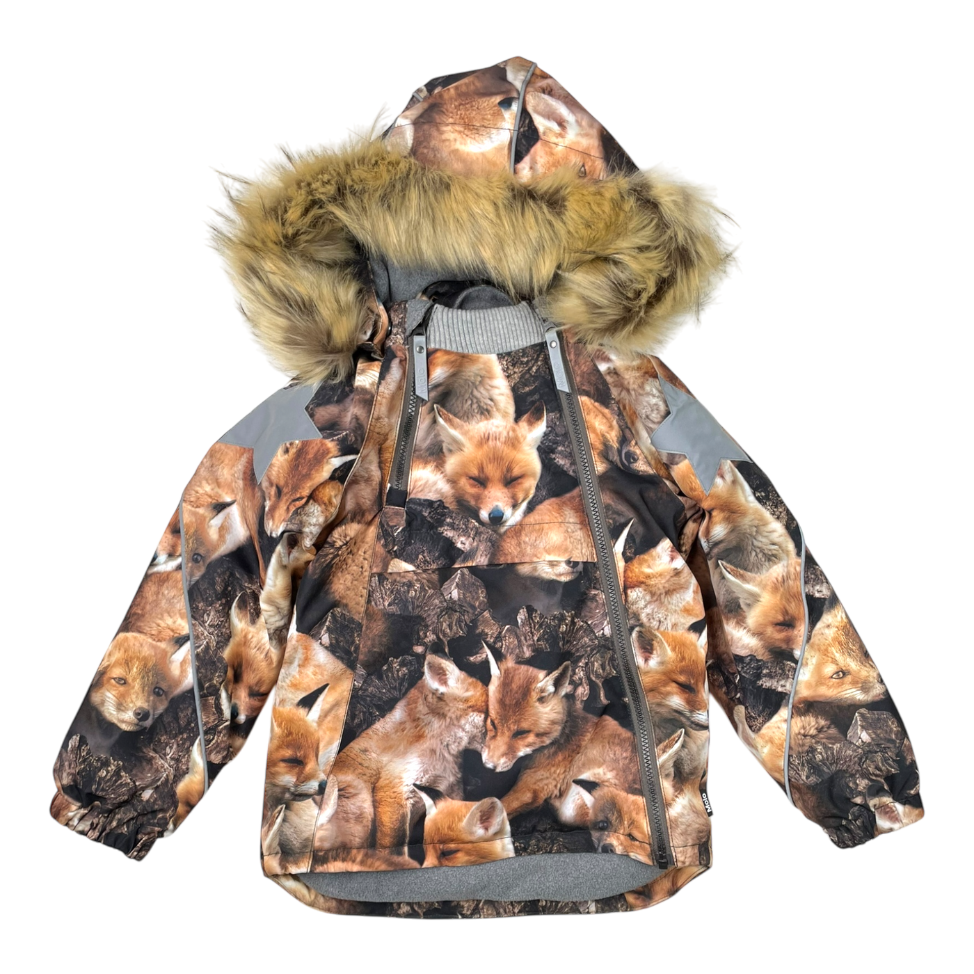 Molo hopla fur winter jacket, fox | 116cm