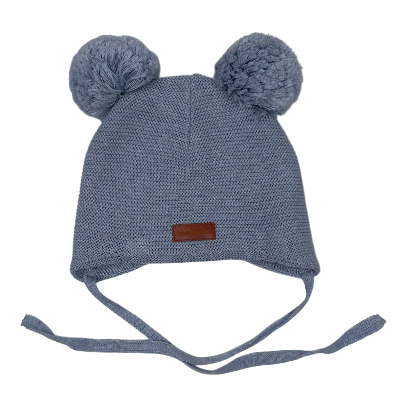 Metsola knitted cotton beanie, blue | 2-6m