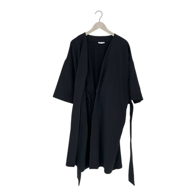 Riva Clothing jersey wrap dress, black | woman S/M