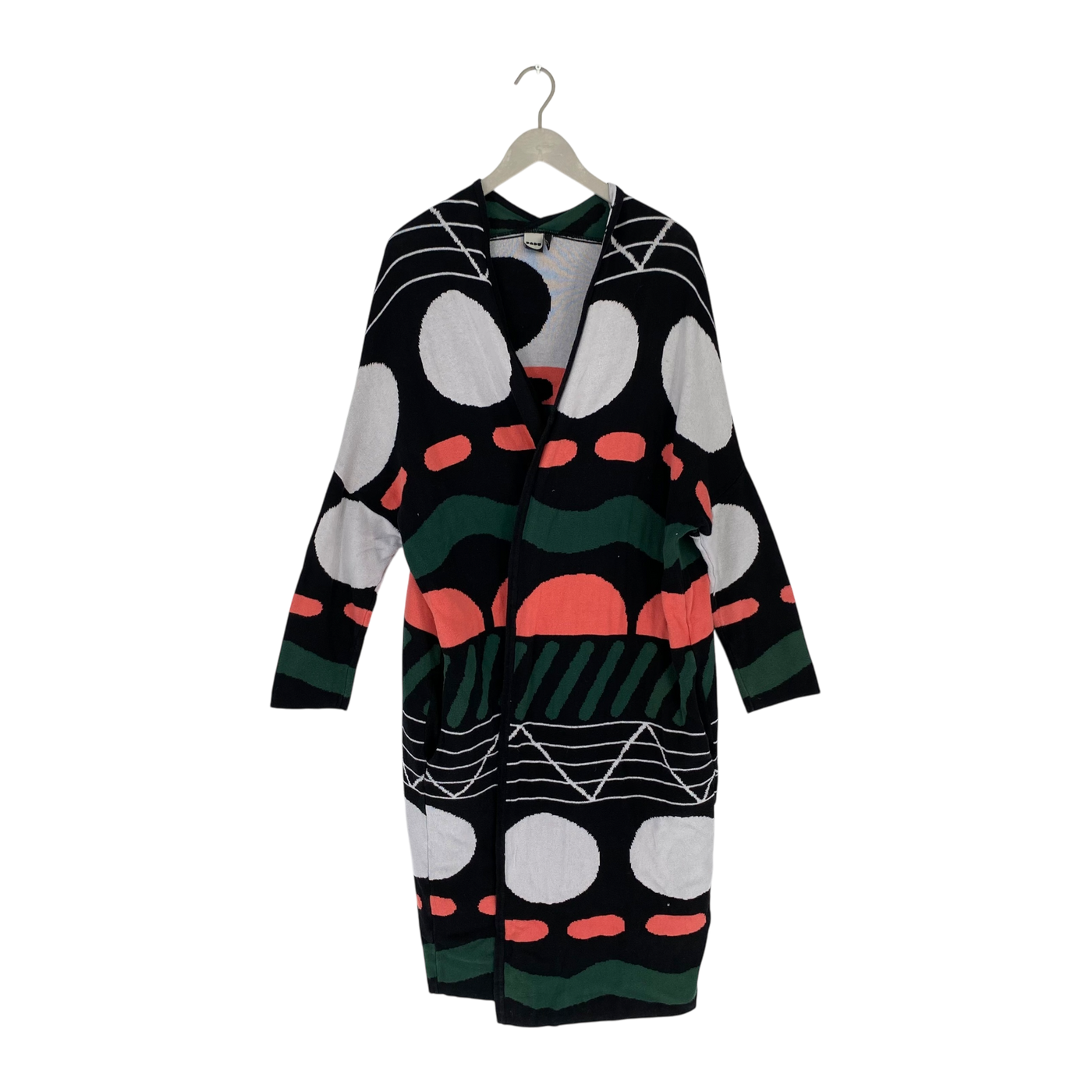 Papu long knitted cardigan, multicolor | woman M/L