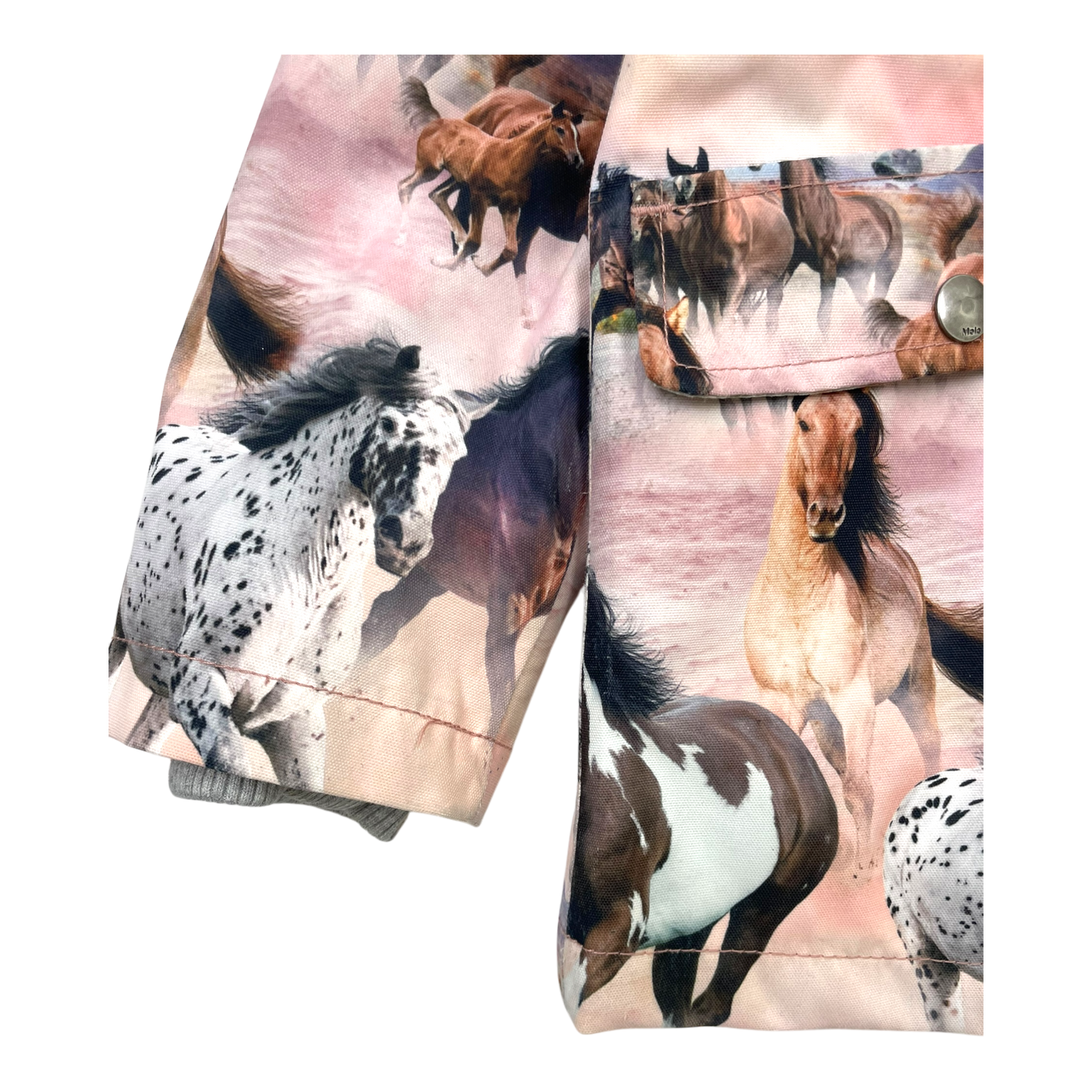 Molo carole shell jacket, wild horses | 128cm