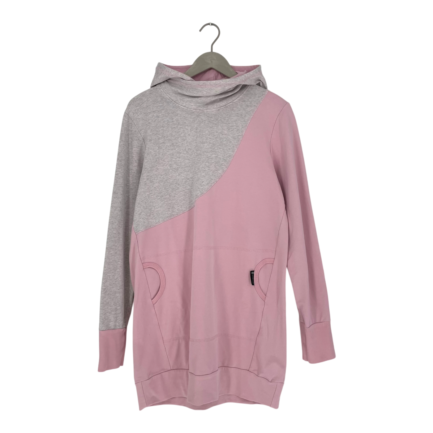 Ommellinen hoodie tunic, pink/grey | woman L