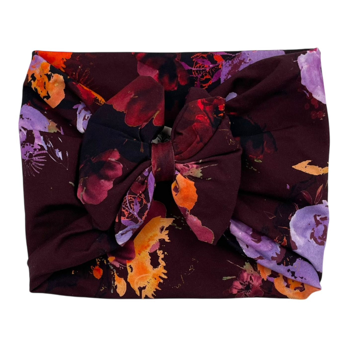 Kaiko bow headwrap, flower | 48-50cm