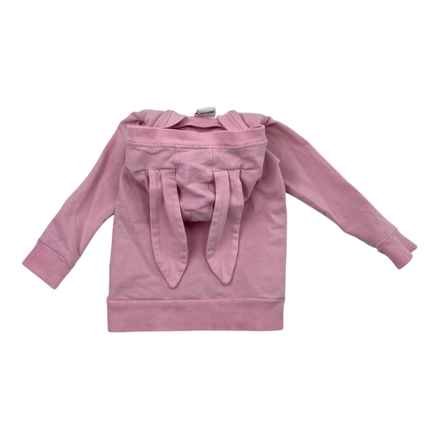 Metsola bunny ear hoodie, pink | 74/80cm