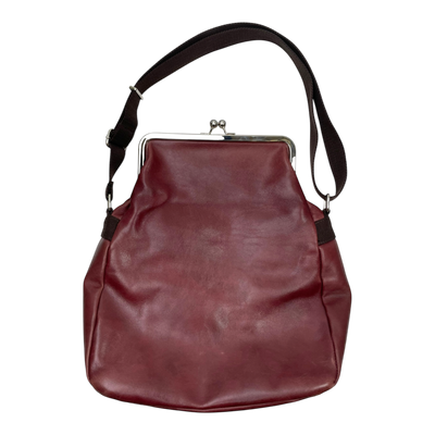 Globe Hope leather bag, burgundy red