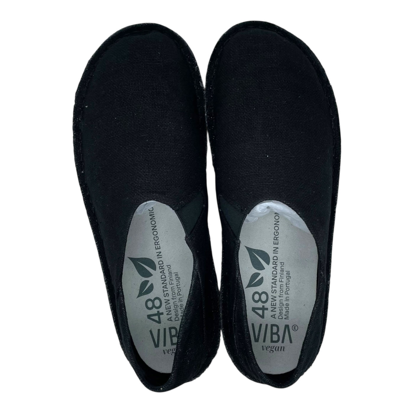 VIBAe Zuma linen shoes, black | 48