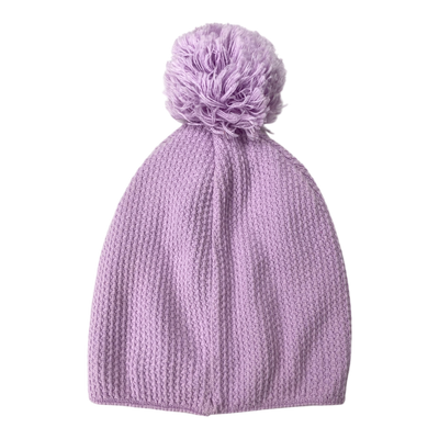 Gugguu knitted beanie with pom, mauve | 52/53cm
