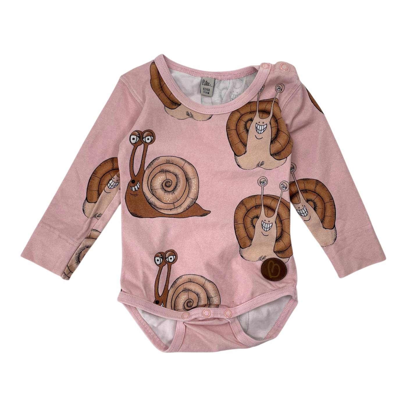 Blaa body, pink snail | 62/68cm