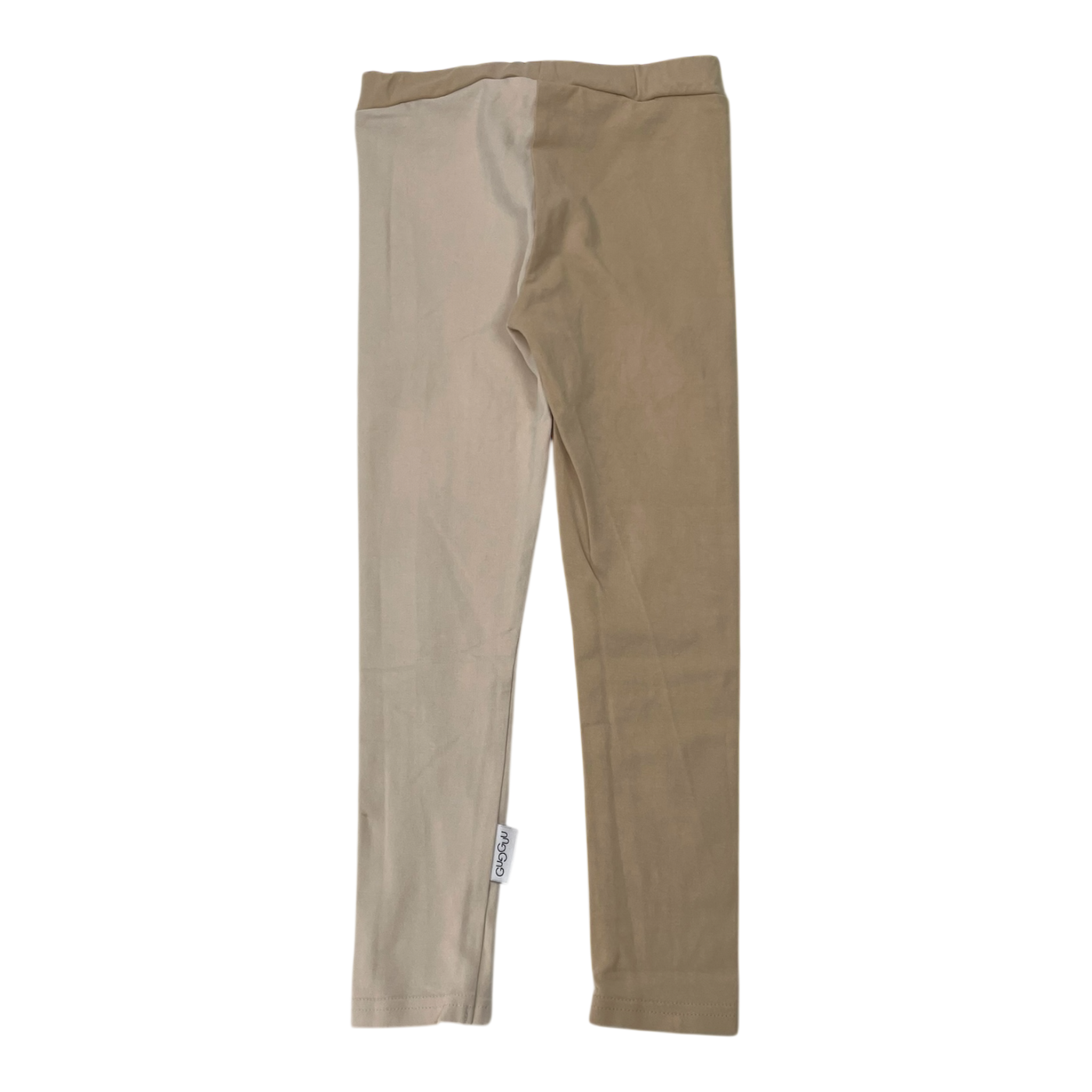 Gugguu block leggings, cream/sand | 98cm