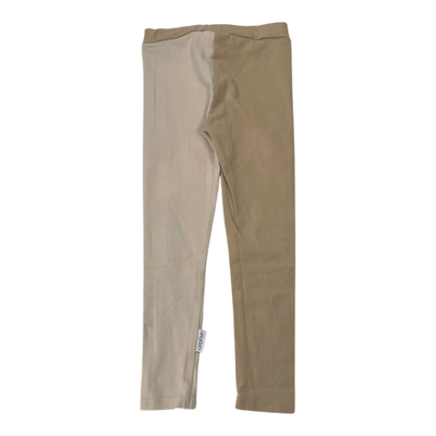 Gugguu block leggings, cream/sand | 98cm
