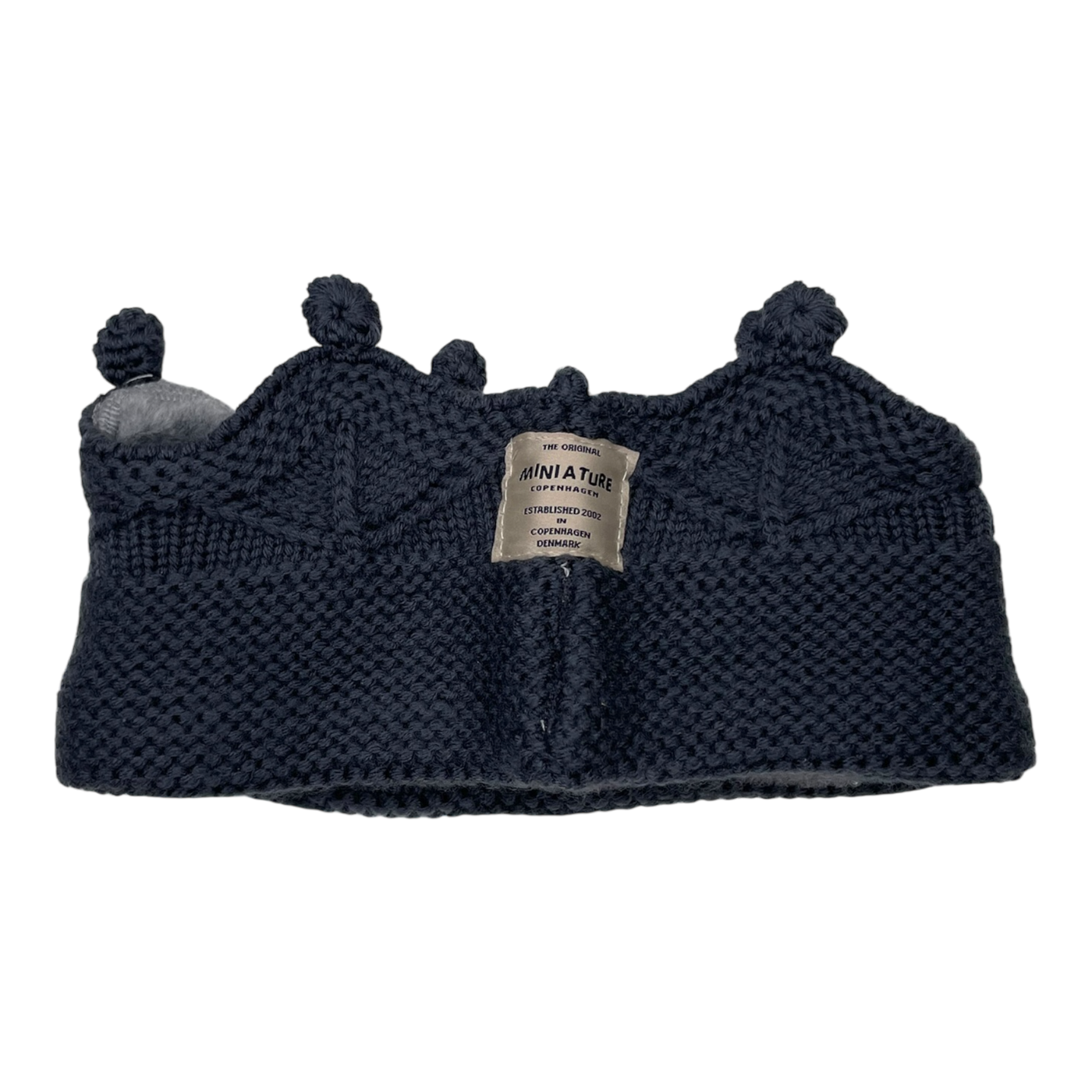 Mini A Ture matcinni fleece lined headband, dark grey | 2-3y