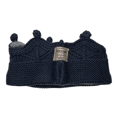 Mini A Ture matcinni fleece lined headband, dark grey | 2-3y