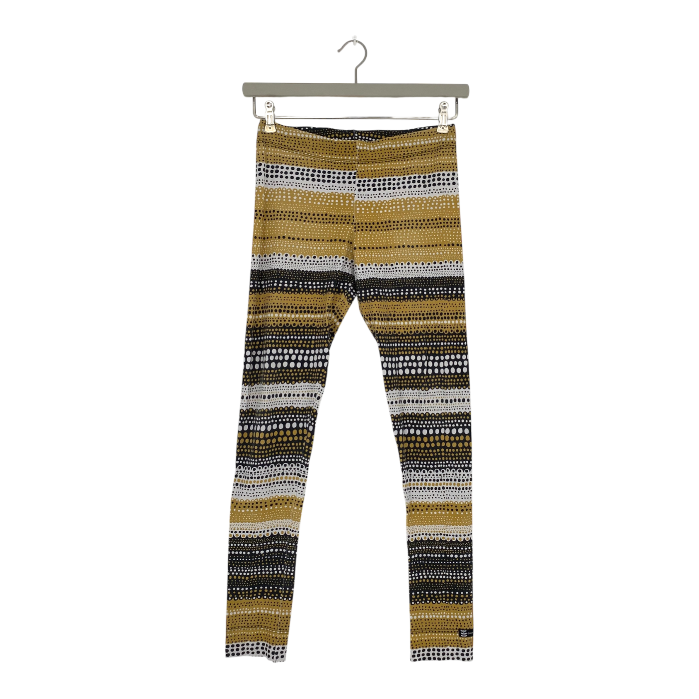 Ommellinen tricot leggings, yellow dots | woman S