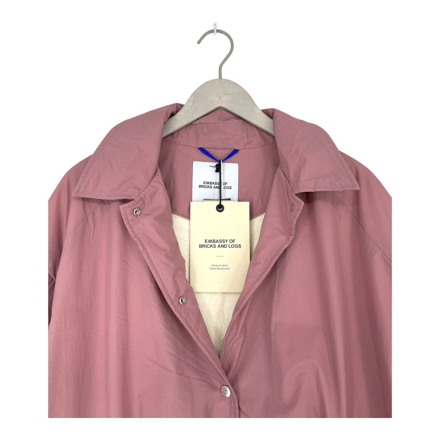 Embassy of Bricks and Logs lucca coach jacket, mauve | unisex S