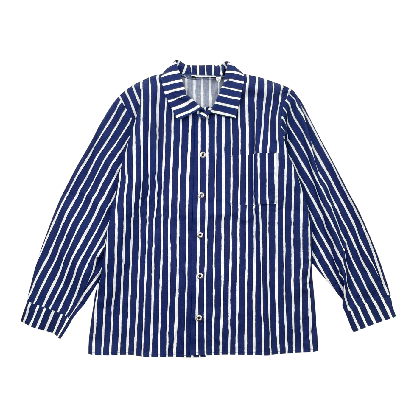 Marimekko jokapoika shirt, blue and white | 128-134cm