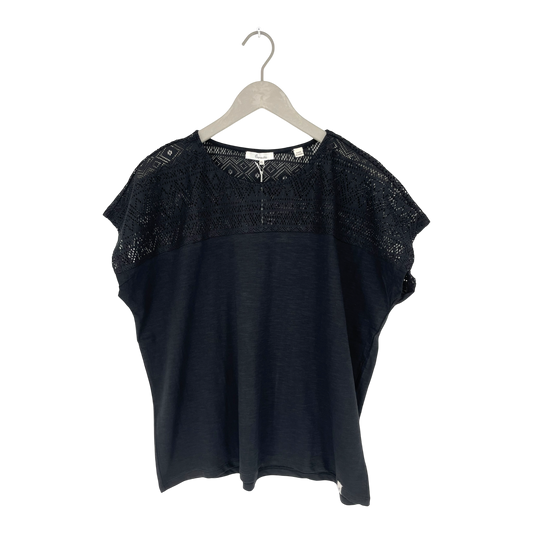 Tranquillo lace t-shirt, black | woman XL