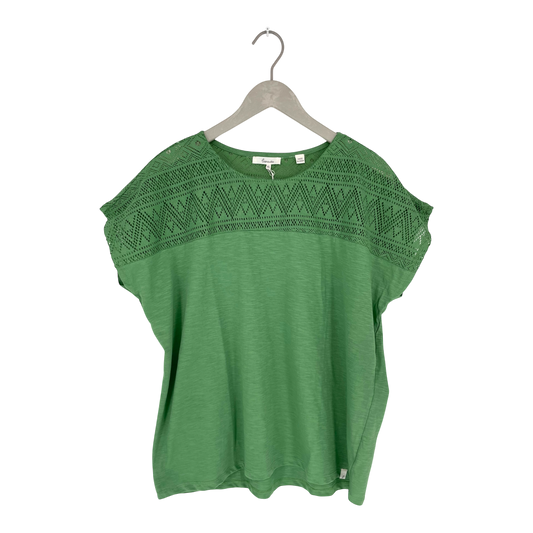 Tranquillo lace t-shirt, green | woman XL