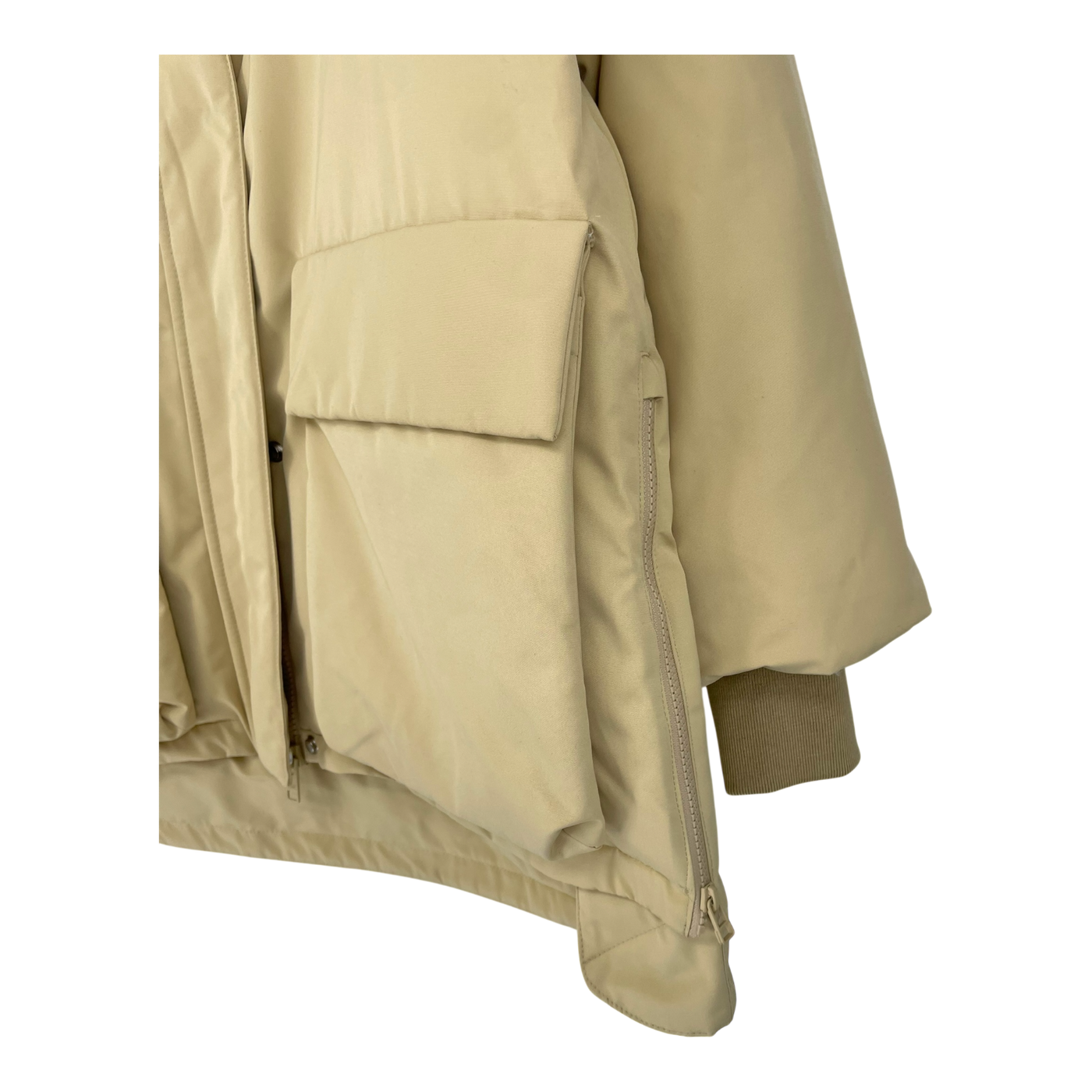Embassy of Bricks and Logs finley short parka jacket, butter yellow | unisex S