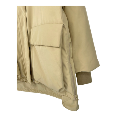 Embassy of Bricks and Logs finley short parka jacket, butter yellow | unisex S