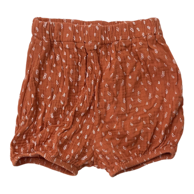 Kaiko puff shorts, vintage leaf | 98/104cm